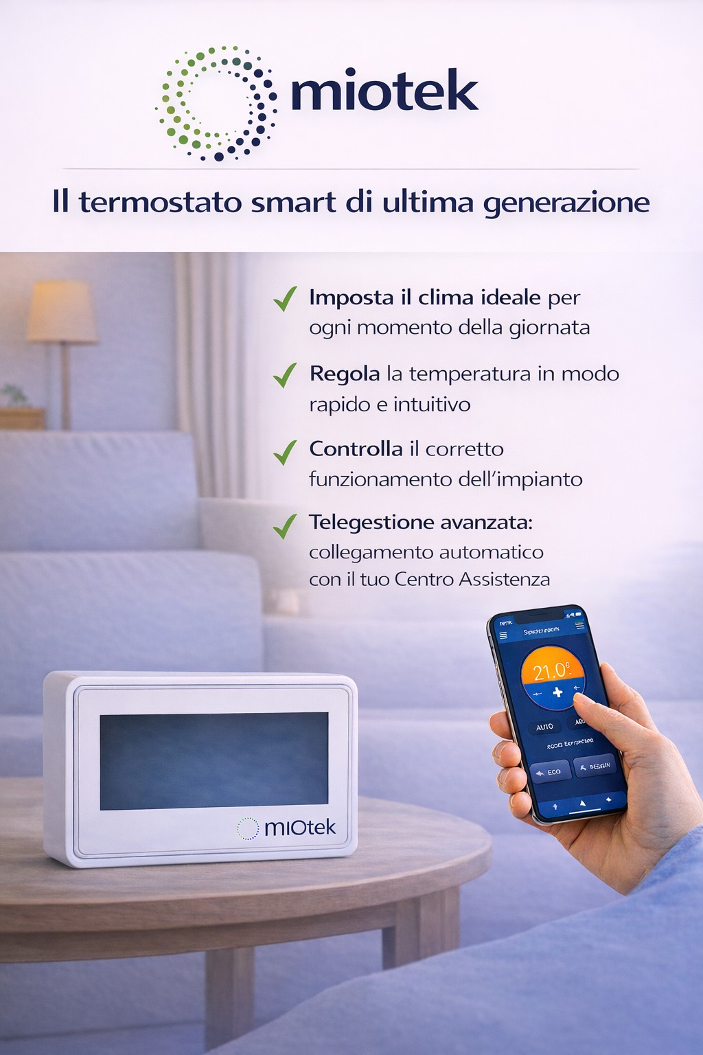 Miotek - Termostato Smart di ultima generazione